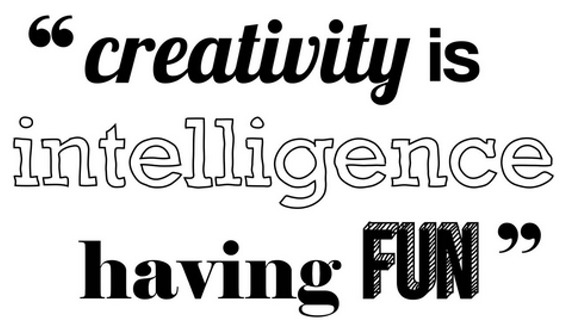 being creative and having fun