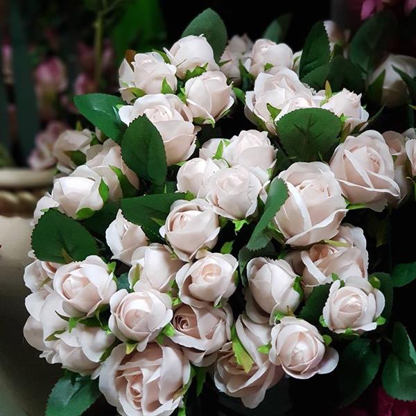 white artificial rose