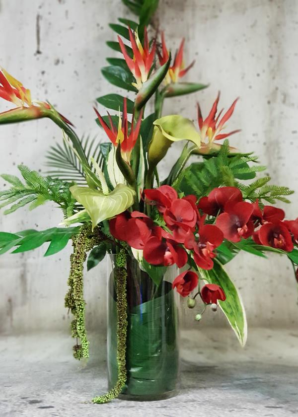 artificial flower arrangement