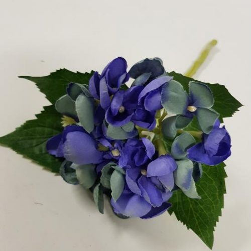 Hydrangea Single Stem 30cm Blue