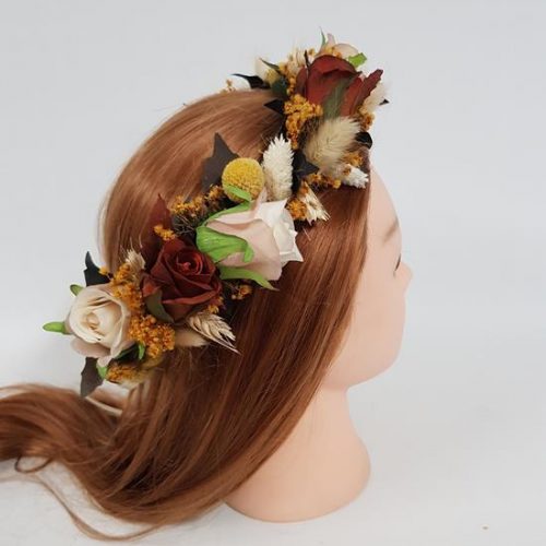 Artificial Flower Crown - "Autumn"