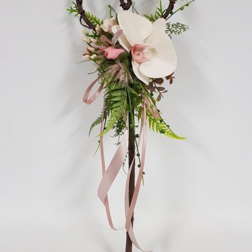 Artificial Flower Wand - "Blush"