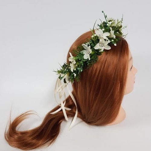 Artificial Flower Crown - "Diamanté"