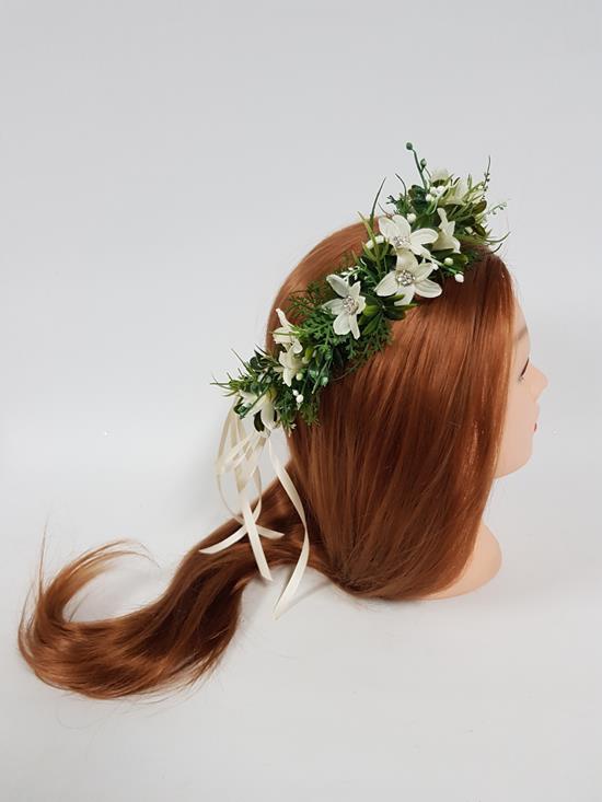 Artificial Flower Crown - "Diamanté"
