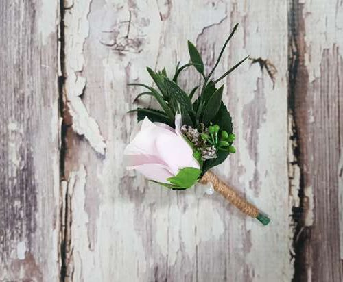 Groom Artificial Buttonhole Chris
