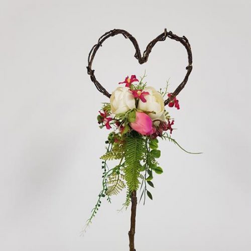 Artificial Flower Wand - Wild Pink