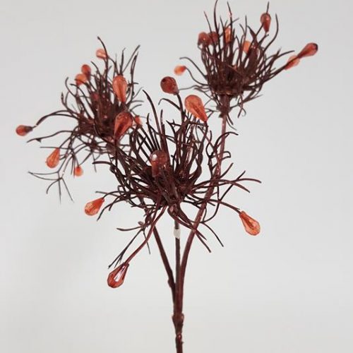 Jeweled Thistle Spray 40cm Red