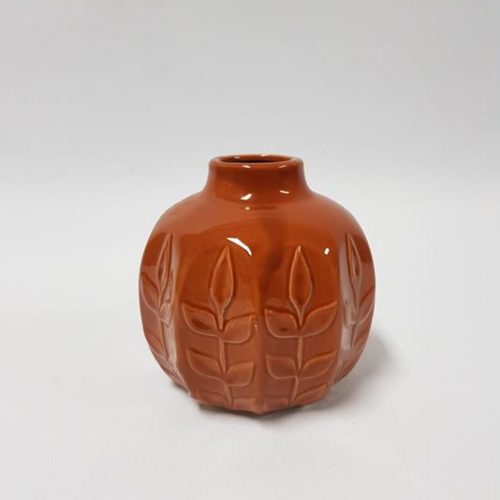 Mini Leaf Vase Brown 11cm