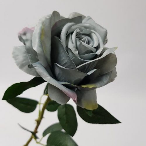 Rose Stem Audrey Dusty Blue 75cm