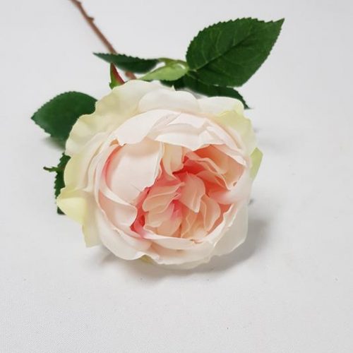 Artificial David Austin Rose Soft Pink 45cm