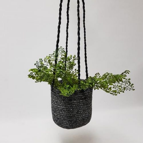 Hanging Basket Weave Black