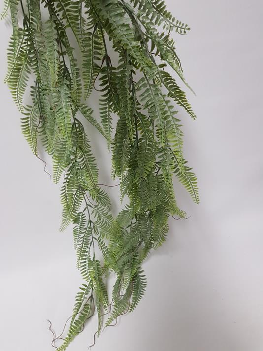 Artificial Dusty fern Hanging Bush 98cm - Image 2