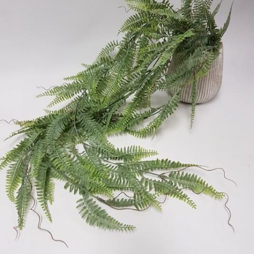 Artificial Dusty fern Hanging Bush 98cm