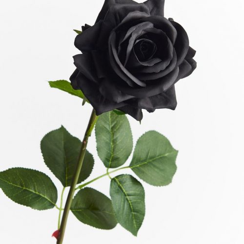 Artificial Rose Anna Black 75cm