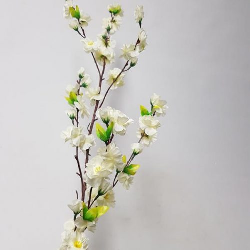 Artificial Blossom Spray White 120cm