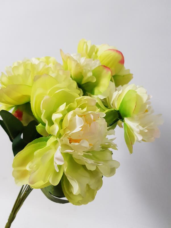 Artificial Peony Bush Green 50cm - Image 2