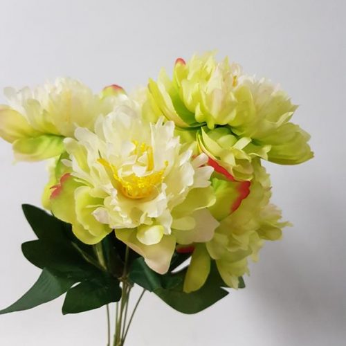 Artificial Peony Bush Green 50cm