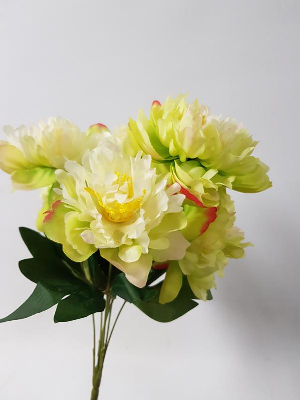 Artificial Peony Bush Green 50cm