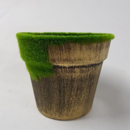 DIY Ready Made Pot Gold Moss Large