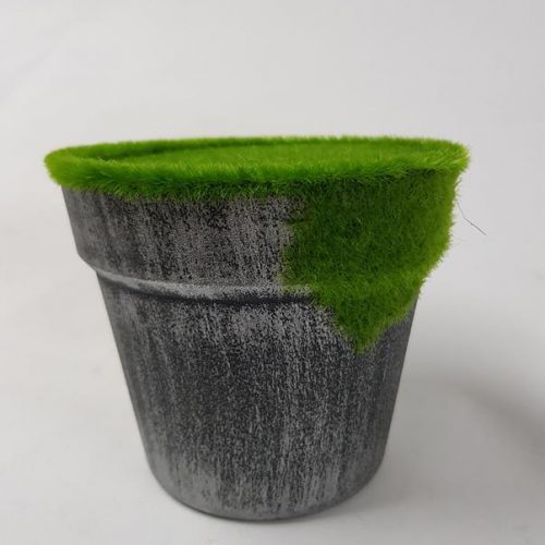DIY Ready Made Pot Silver Moss Large