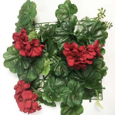 Artificial Geranium Mat 25 x 25cm