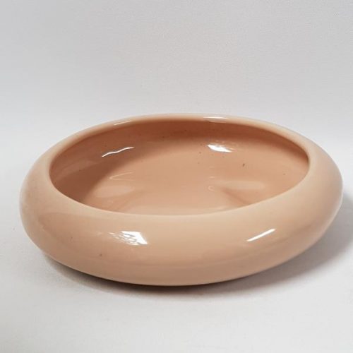 Low Orchid Dish Peach 17cm