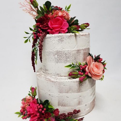 Artificial Cake Flowers (3 Piece) - "Ana"