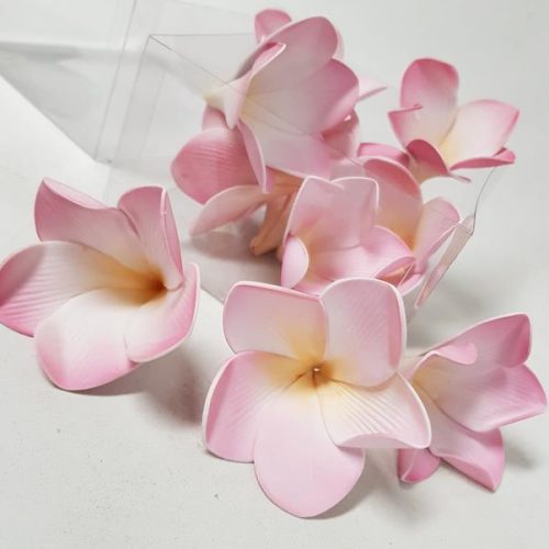 Artificial Frangipani Heads Pink