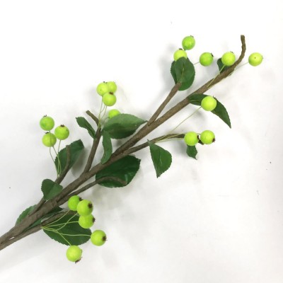 Artificial Green Berry Stem 77cm