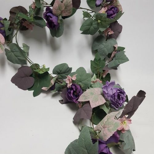Mixed Rose Garland Purple 180cm