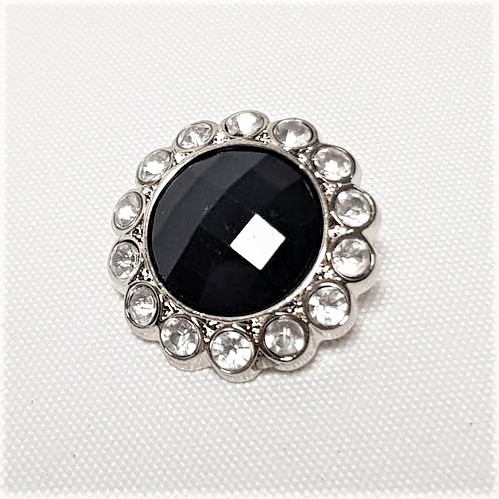 Rhinestone Button Black - Style 9