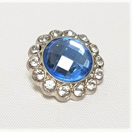 Rhinestone Button Blue - Style 11