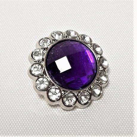 Rhinestone Button Midnight - Style 14
