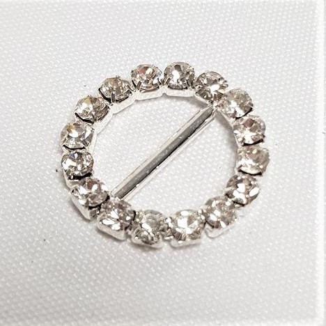Rhinestone Mini Circle Buckle - Style 6