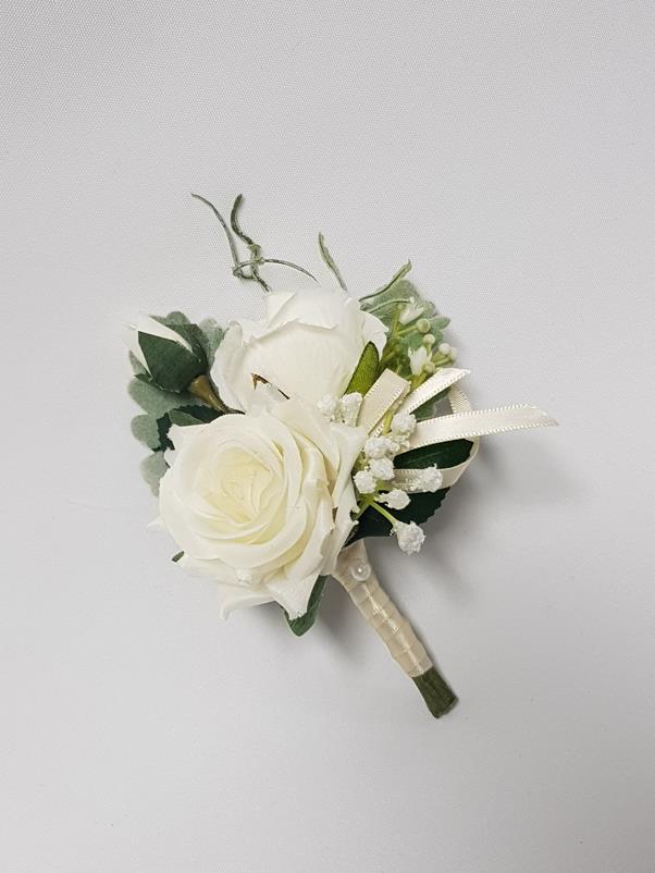 Artificial Buttonhole/ Pin-On Corsage  - Riley