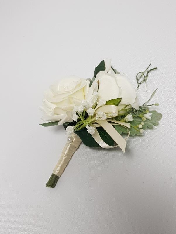 Artificial Buttonhole/ Pin-On Corsage  - Riley - Image 2