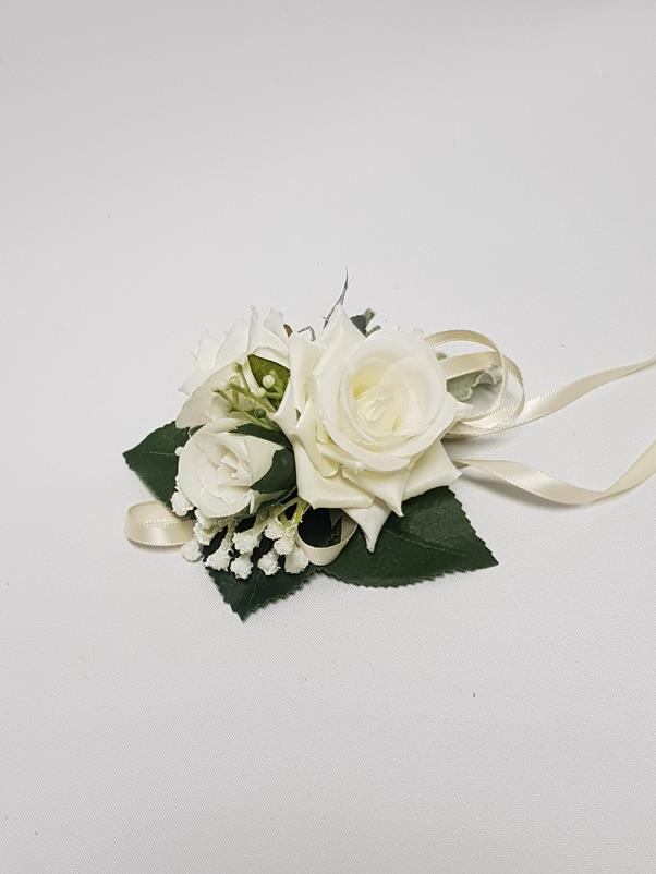 Artificial Wrist Corsage - Riley (Ribbon Band)