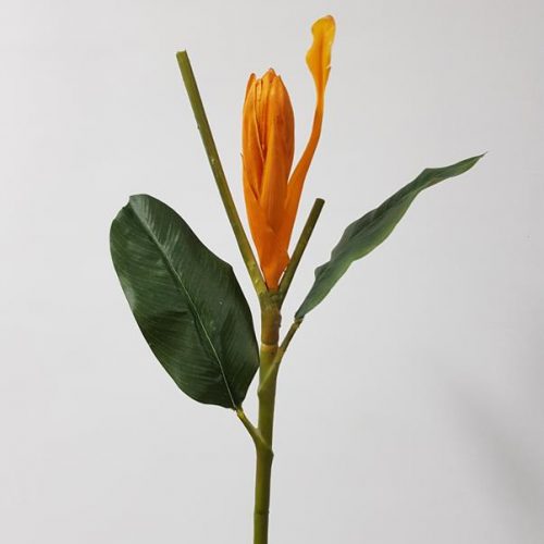 Artificial Heliconia Bud Orange 72cm