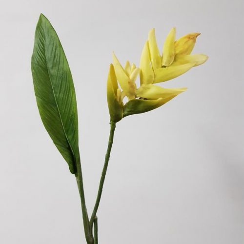 Artificial Heliconia Flower Pale Green72cm