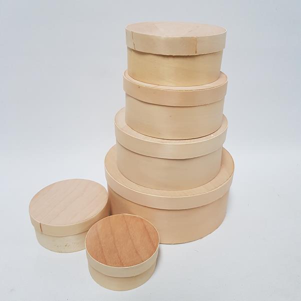 Craft Wood Nesting Boxes with lid Set
