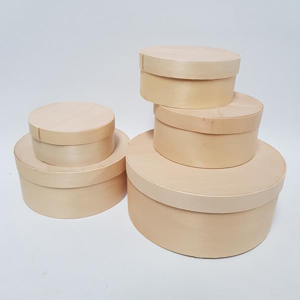 Craft Wood Nesting Boxes with lid Set - Image 4