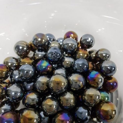 Glass Marble Vase Fillers Mixed Metalic