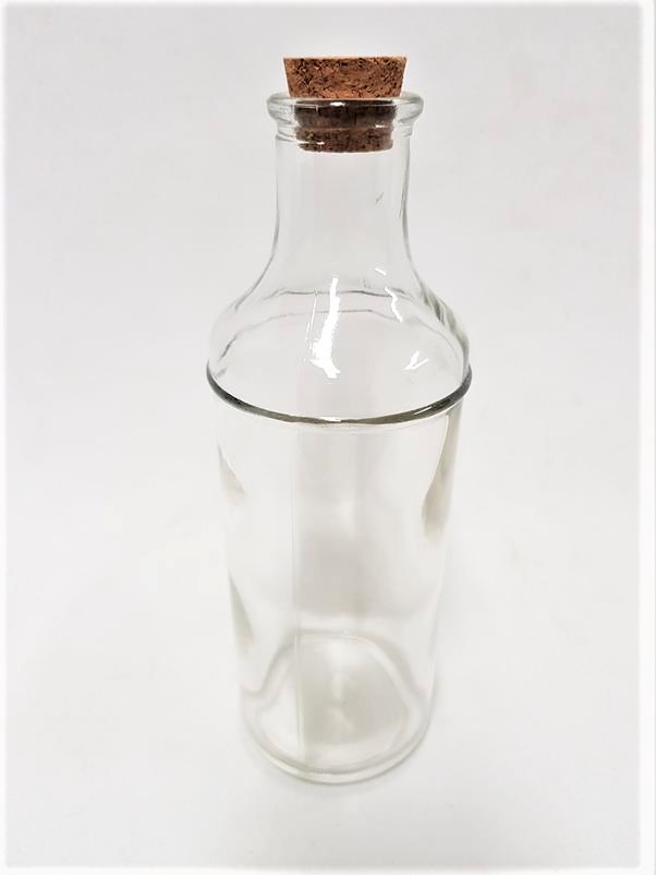 Glass Bottle Vase 19cm - Image 2