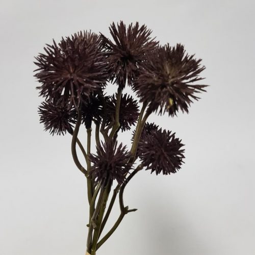 Artificial Globe Thistle Eggplant 30cm