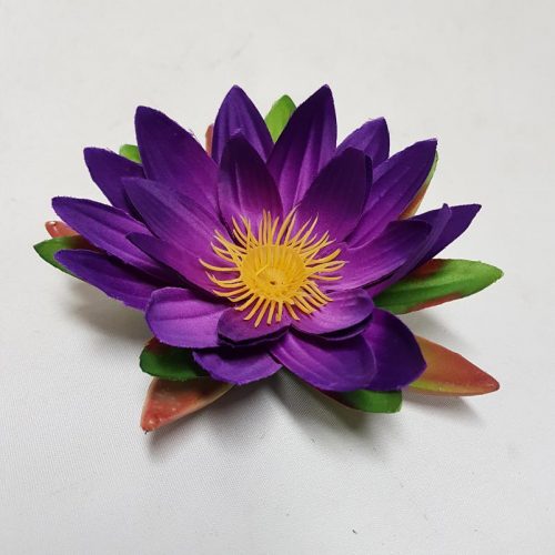 Floating Lotus Flower Cadbury Purple 15cm