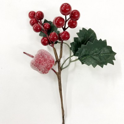 Christmas Berry Apple Pick 18cm