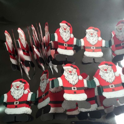 Paper Santa Garland
