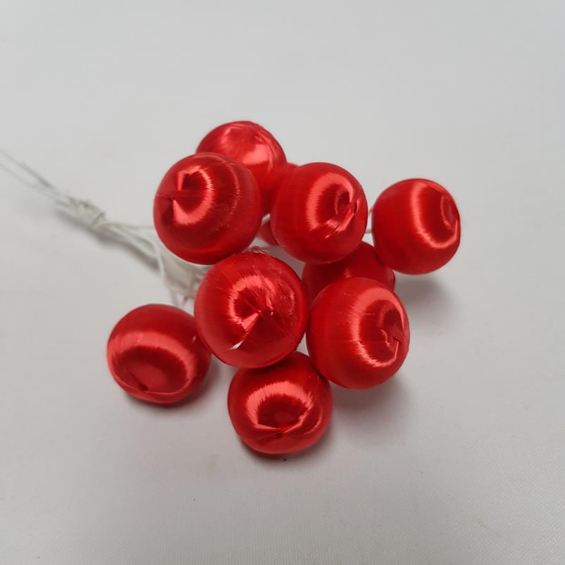 Christmas Balls Bunch Red x12 - Image 2