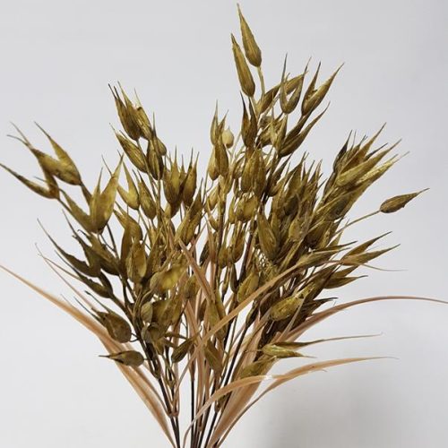 Artificial Wheat Bush Dried Green 50cm