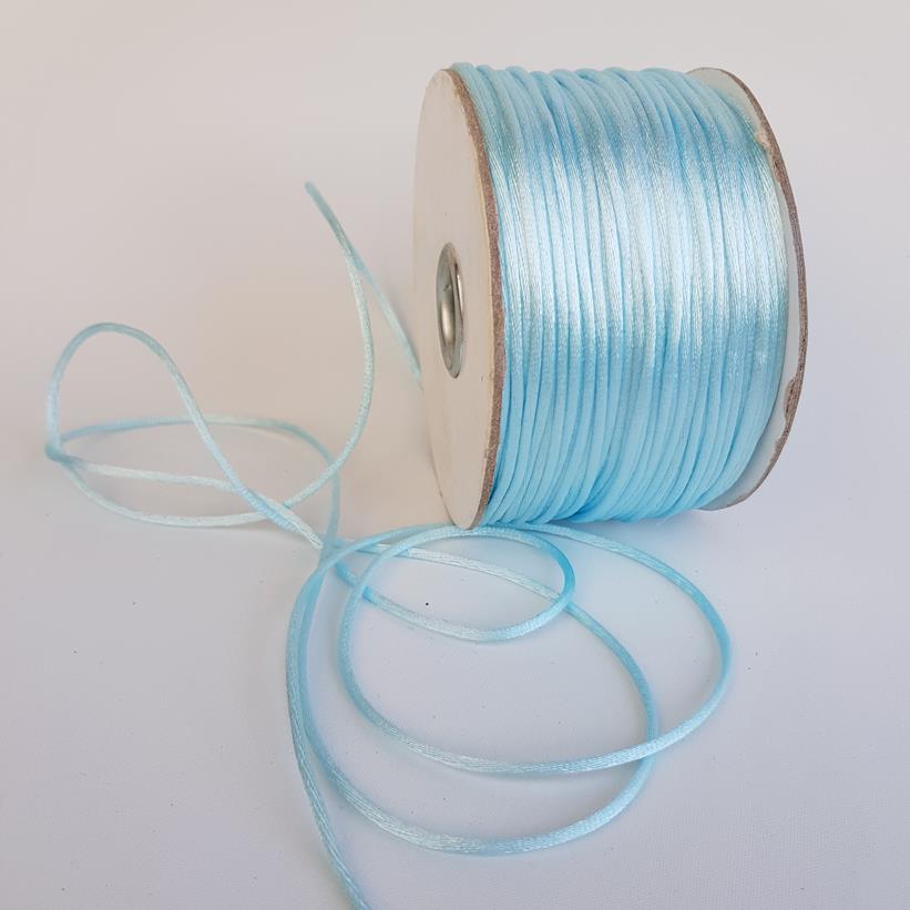 China Knot Cord 1mm Baby Blue